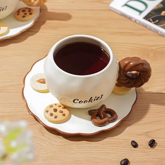 Porcelain Mug & Saucer